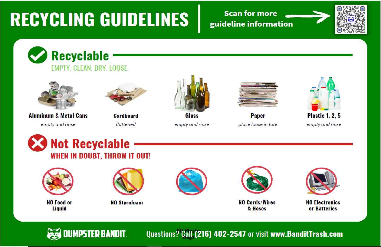 Dumpster Banditt Recycling Flyer