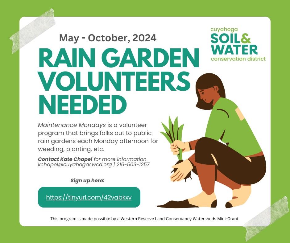 Rain Garden Volunteers Needed - May-Oct